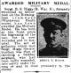 Newspaper Clipping; Birmingham Gazette, 19 April 1917, Pg 3 of 4 - Sgt. Higgs awarded Military Medal